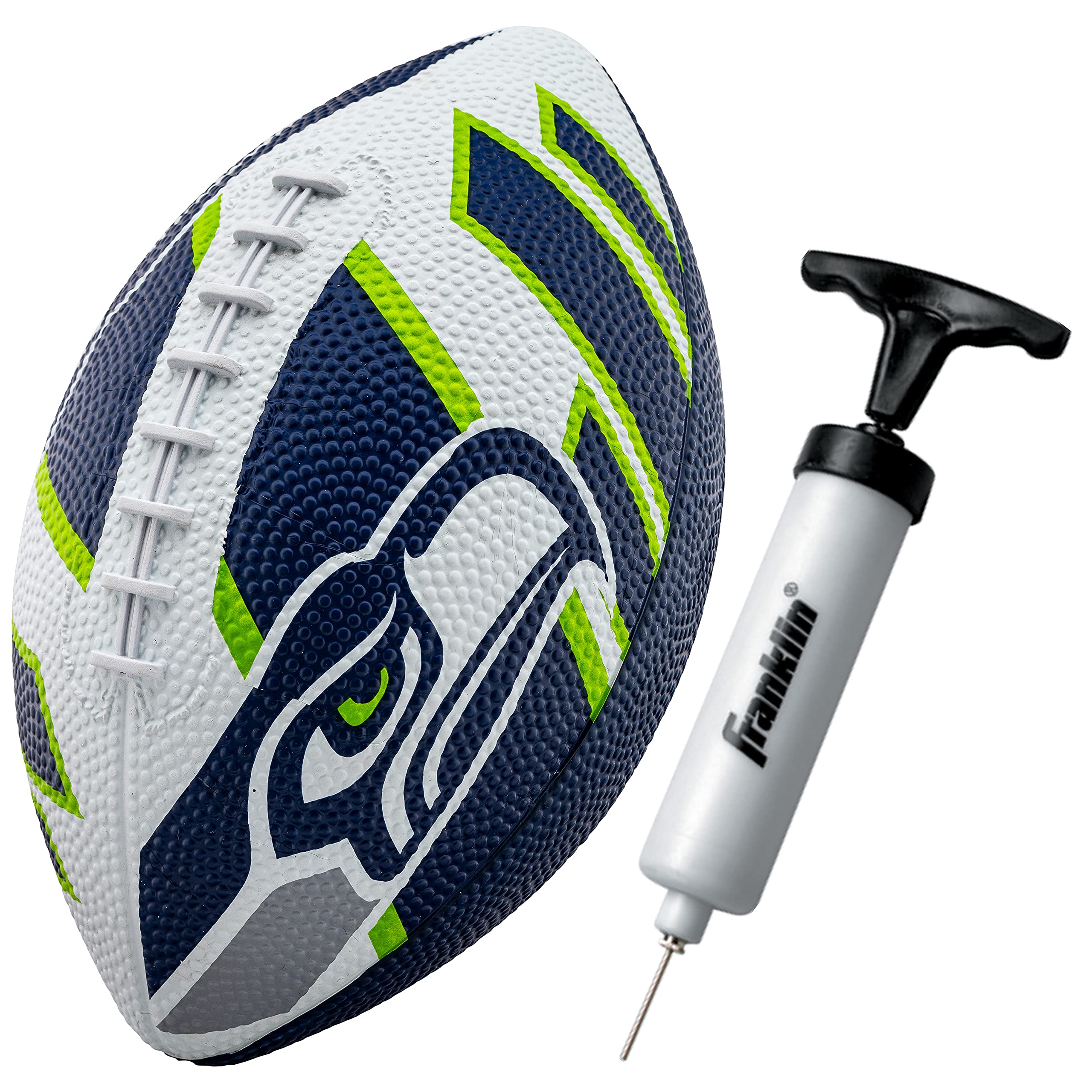 Franklin Sports NFL Team Footballs - Rubber Youth Mini Footballs for All NFL Teams - Kids Junior 8.5" Football - Official NFL Licensed Footballs